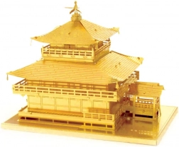 Kit de construction métallique Puzzle 3D Temple Kinkaku-ji Doré
