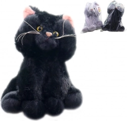 Chat en peluche assis 27 cm