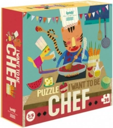 Puzzle Londji Je veux être chef cuisinier 36 pièces
