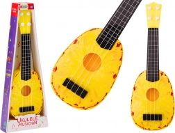 Ukulélé pour enfants à motif ananas, jaune