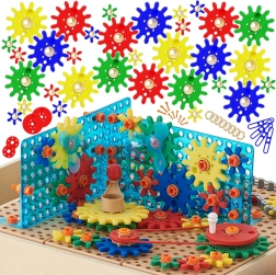 Set d’engrenages et de poulies MASTERKIDZ STEM, 198 pièces