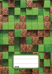 Cahier A5 avec lignes Cubes Pixel