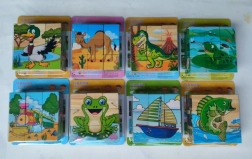 Cubes d’images en bois 10×10 cm