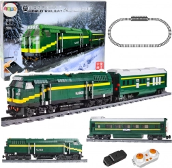 Set de train RC électrique avec wagons et rails, 2086 pièces