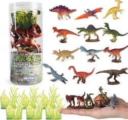 Set de 18 figurines de dinosaures WOOPIE
