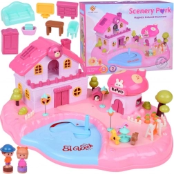 Maison interactive magnétique SCENERY PARK avec lumières et sons