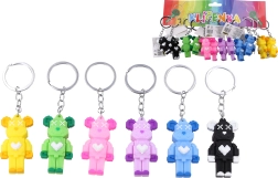 Porte-clés coloré en forme d’ours
