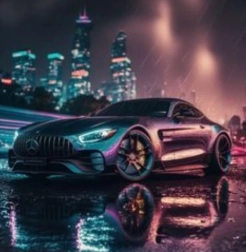 Peinture diamant Mercedes‑Benz 30 × 40 cm