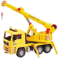BRUDER MAN TGA camion-grue 1:16, jaune