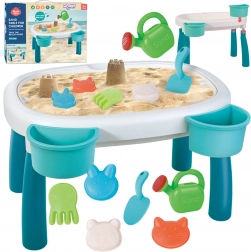 Woopie table 2‑en‑1 pour l’eau et le sable, 7 pièces