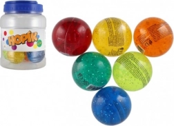 Balle rebondissante scintillante 6 cm
