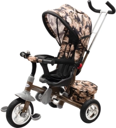Tricycle enfant 3-en-1 avec siège rotatif 360° Baby Mix Typhoon, army