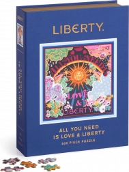 Puzzle carré GALISON Liberty: Tout ce dont tu as besoin, c'est de l'amour 500 pièces
