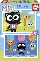 Puzzle sautant Milo 2x20 pièces
