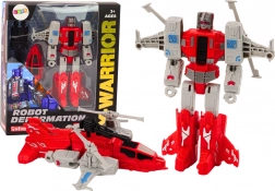 Robot-Hélicoptère 2-en-1 Transformation X-Warrior Rouge