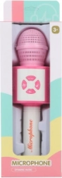 Microphone karaoké rose pour enfants à piles