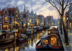 Puzzle ART PUZZLE Lumières du canal 1500 pièces