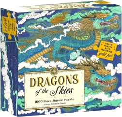 MAGIC CAT puzzle métallique dragons célestes 1000 pièces