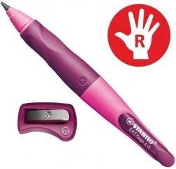 Porte-mine ergonomique STABILO easyergo 3,15 pour droitiers, rose avec taille-crayon