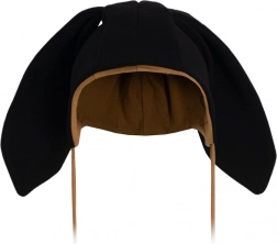 Bonnet bébé en coton avec oreilles New Baby Favorite noir 4–6 mois