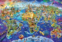 Puzzle Monde fou 2000 pièces EUROGRAPHICS