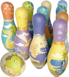 Quilles de bowling souples avec dinosaures WOOPIE – set de 12 pièces