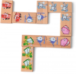 Domino en bois XXL Lucy & Leo - moyens de transport