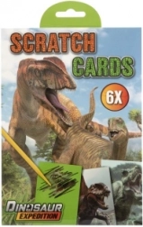 Images à gratter dinosaures – set de 6 cartes 21 × 14 cm