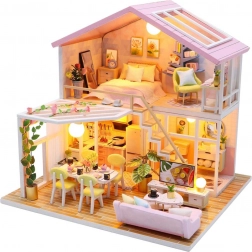 Maison miniature Maison des moments paisibles avec éclairage LED