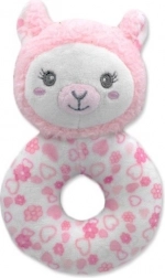 Lama en peluche 16 cm avec hochet
