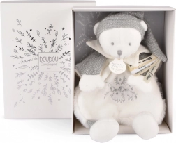 Doudou Coffret cadeau - Ourson en peluche avec bonnet 25 cm