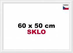 Cadre en plastique pour puzzle 60x50 cm blanc