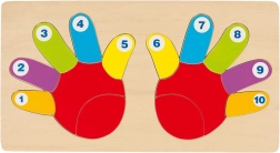 puzzle en bois à encastrer mains goki