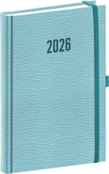 Agenda quotidien Notique Rivoli 2026 bleu clair 15 x 21 cm