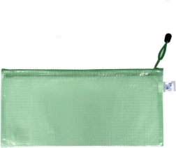 Pochette zippée verte DL