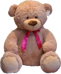 Ourson Norbert en peluche beige 75 cm