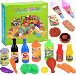 Set d’aliments pour cuisine de jeu, 120 pièces