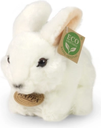 Lapin en peluche blanc 18 cm ÉCO-RESPONSABLE