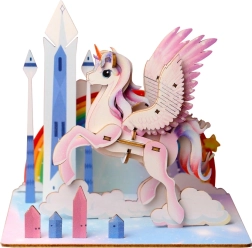 EscapeWelt Puzzle 3D en bois licorne