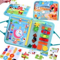 Livre sensoriel Montessori avec activités pour enfants