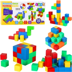 Blocs de construction magnétiques pour enfants, 32 pièces