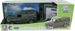 Land Rover avec remorque pour le transport de chevaux
