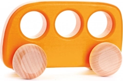 Bus en bois orange
