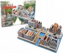 Puzzle 3D Quartier des Canaux d'Amsterdam 107 pièces