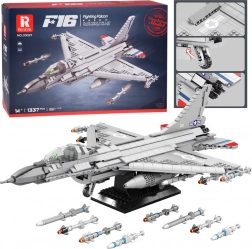 Jeu de construction REOBRIX avion de chasse F-16 Fighting Falcon (1337 pièces)