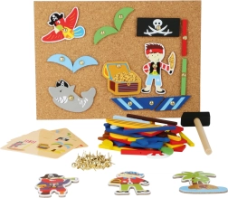 Jeu créatif en bois Pirates – set à marteler small foot
