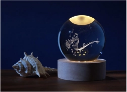 Lampe boule en cristal Muzyka 6 cm