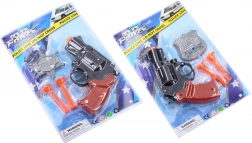 Pistolet de police avec badge – set pour enfants 13 cm
