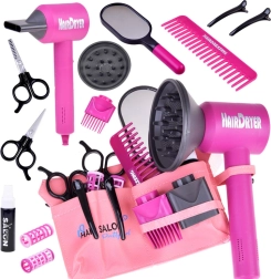 Set de coiffure pour petites stylistes avec accessoires