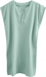 poncho en mousseline mommy menthe l/xl